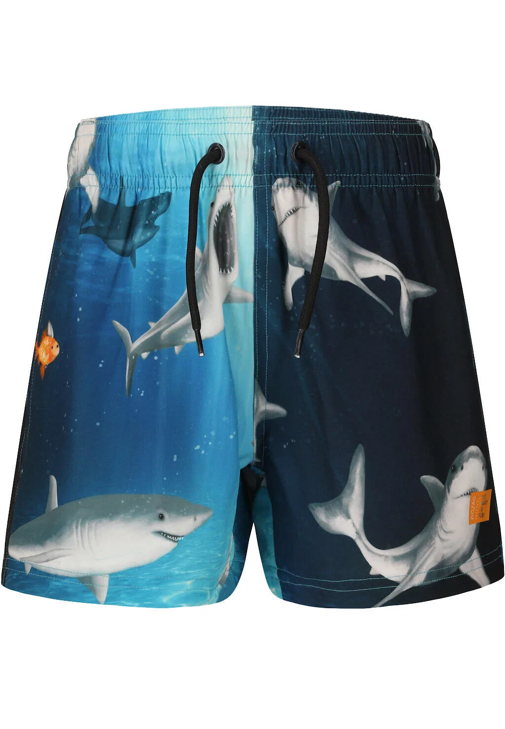Детские плавки с принтом Sealife Zigzag, Schwarz Dunkelblau — фото 4