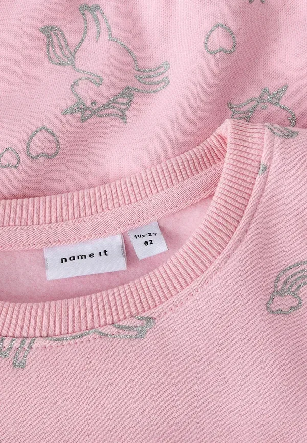 Свитшот с принтом Unicorn Name It, orchid pink, розовый — фото 3