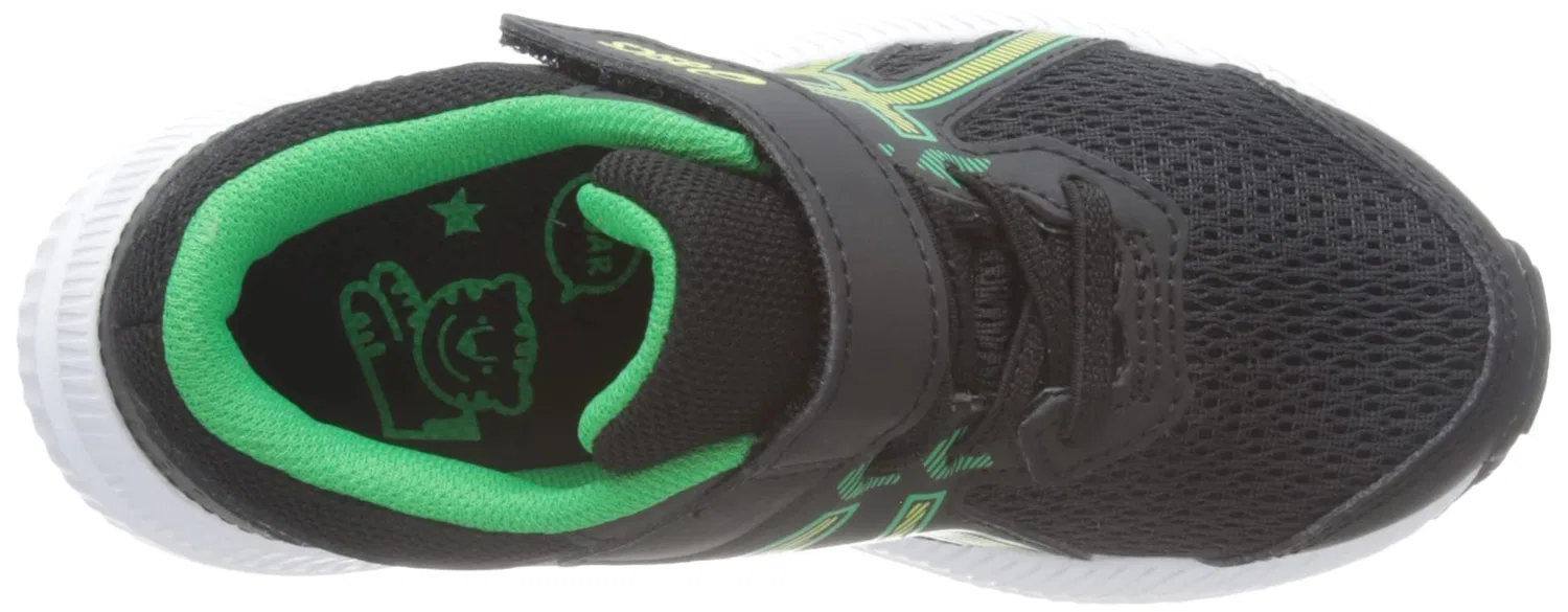 Детские кроссовки для мальчиков с закрытым носком Contend 8 ASICS, Black Lime Zest — фото 3