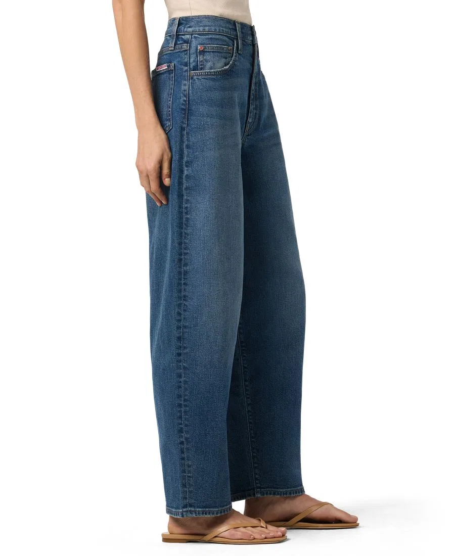 Джинсы с высокой посадкой и широкими штанинами, модель Barrel-Leg Hudson Jeans, Fergana — фото 2