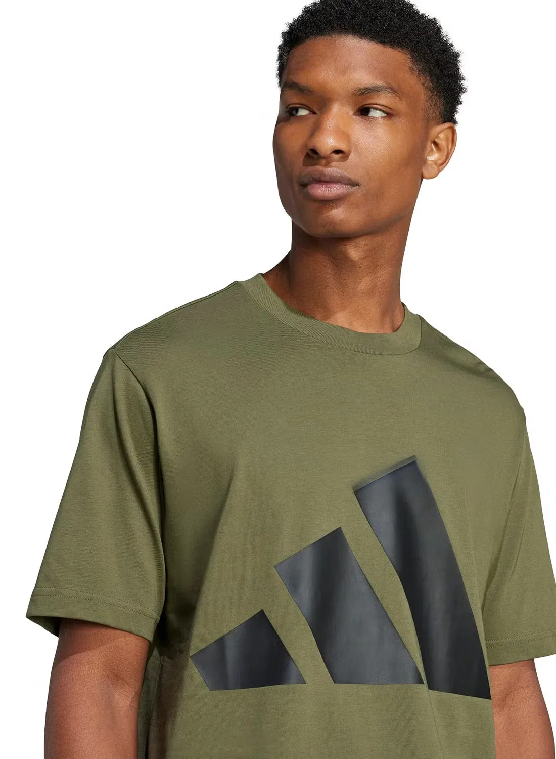 Футболка с принтом Single Jersey Big Logo Adidas, черный — фото 3