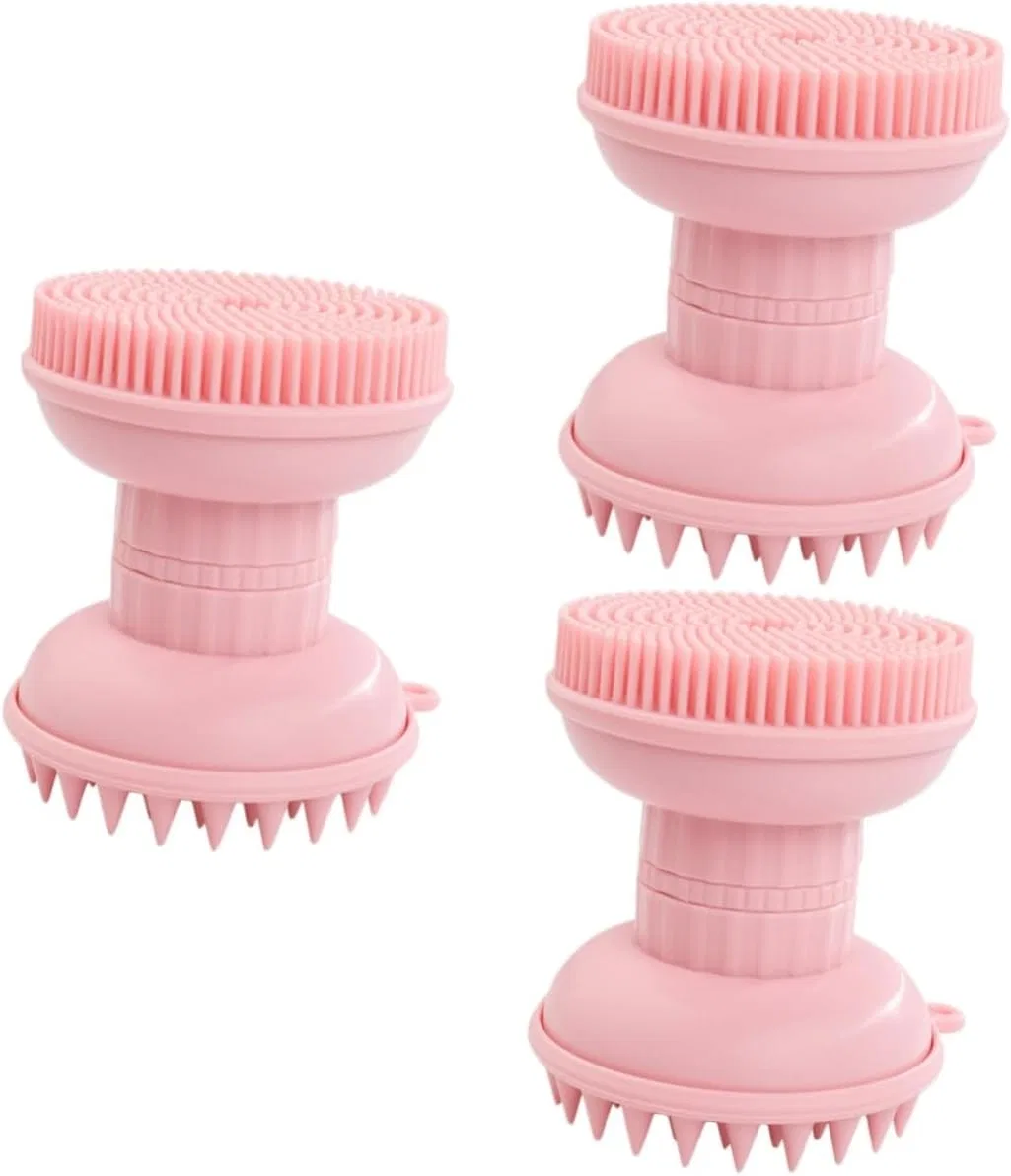 Двусторонняя силиконовая щетка для лица, Amosfun, 3 шт, 8.6x7 см