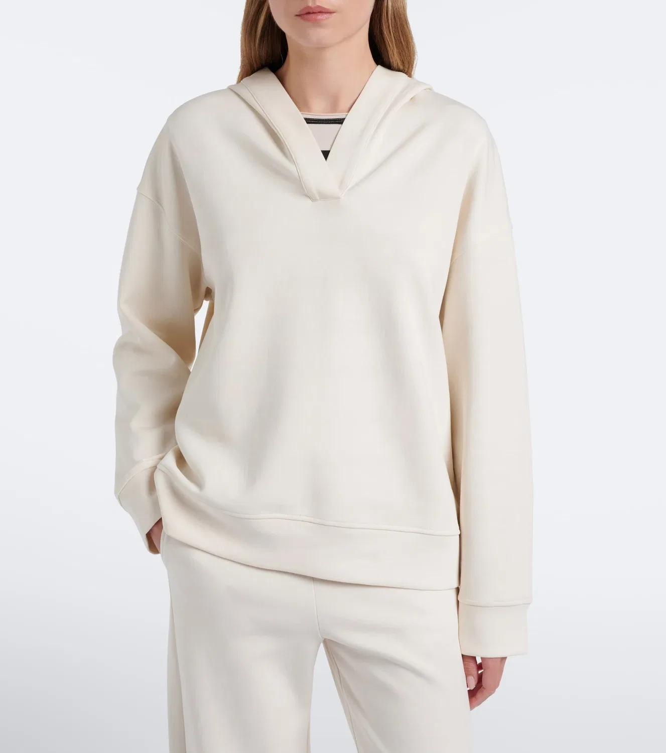 Худи из смесового хлопка 'S Max Mara, белый — фото 2