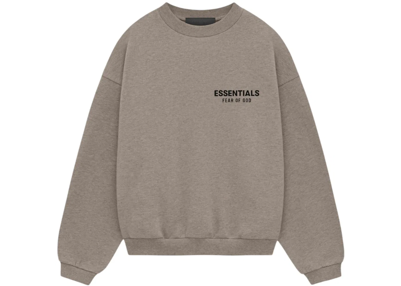 Детский свитшот с длинным рукавом Fear of God Essentials Kids Fleece Crewneck, цвет Heather Gray