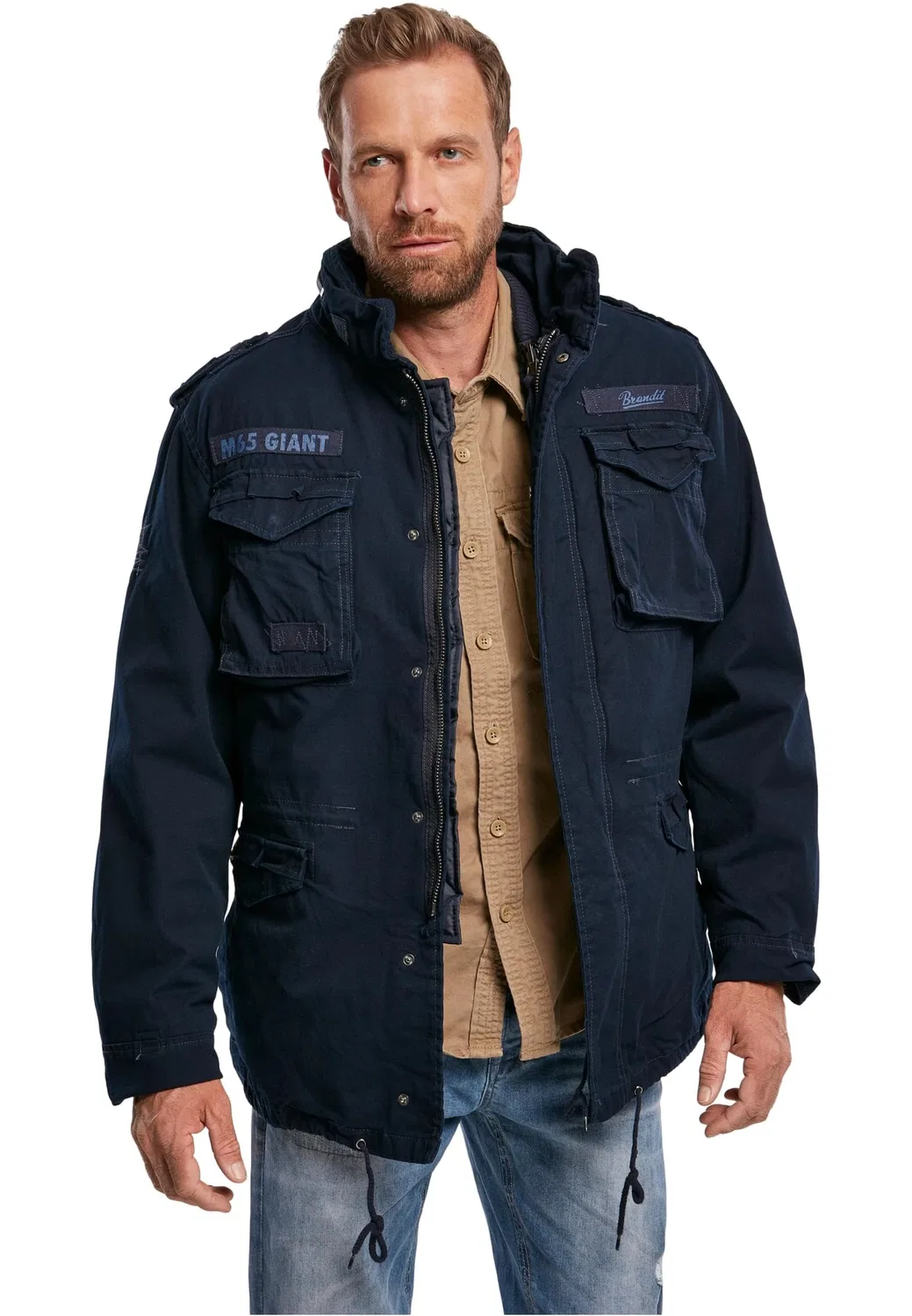 Мужская куртка M65 Voyager Wool Brandit, marine — фото 2