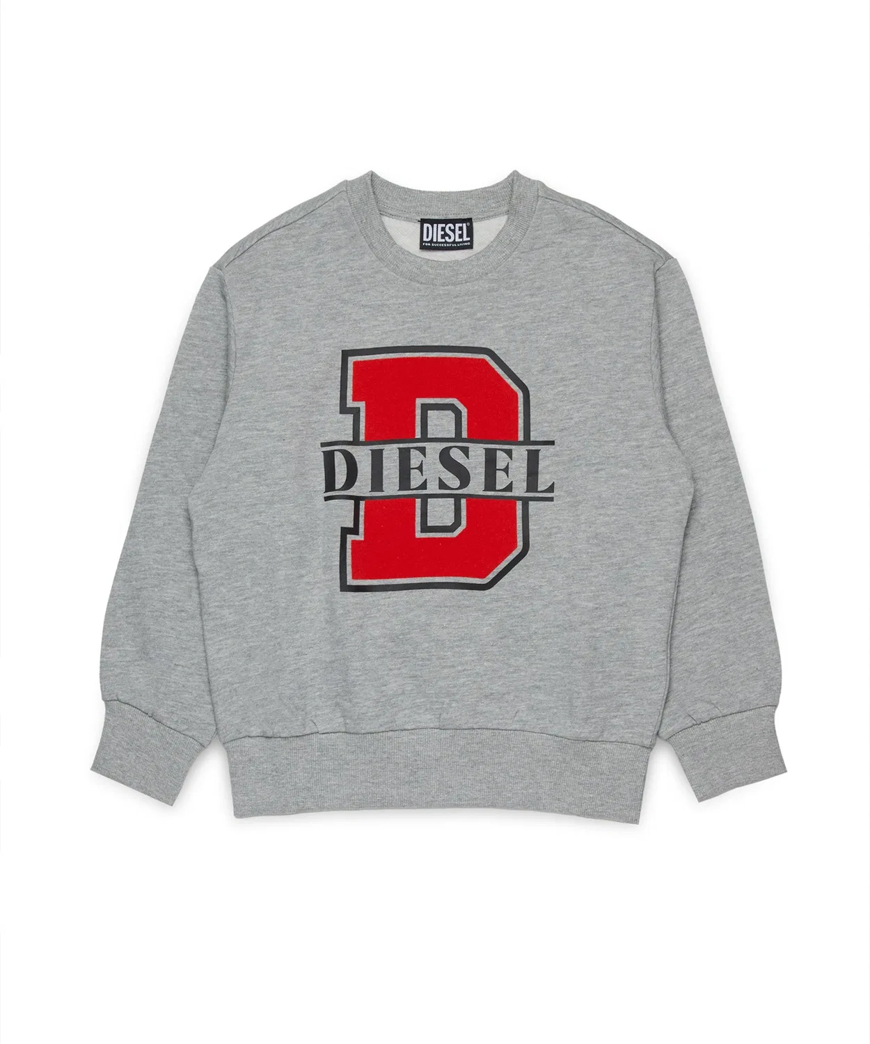 Детская толстовка с длинным рукавом с принтом, бренд DIESEL KIDS, Grey