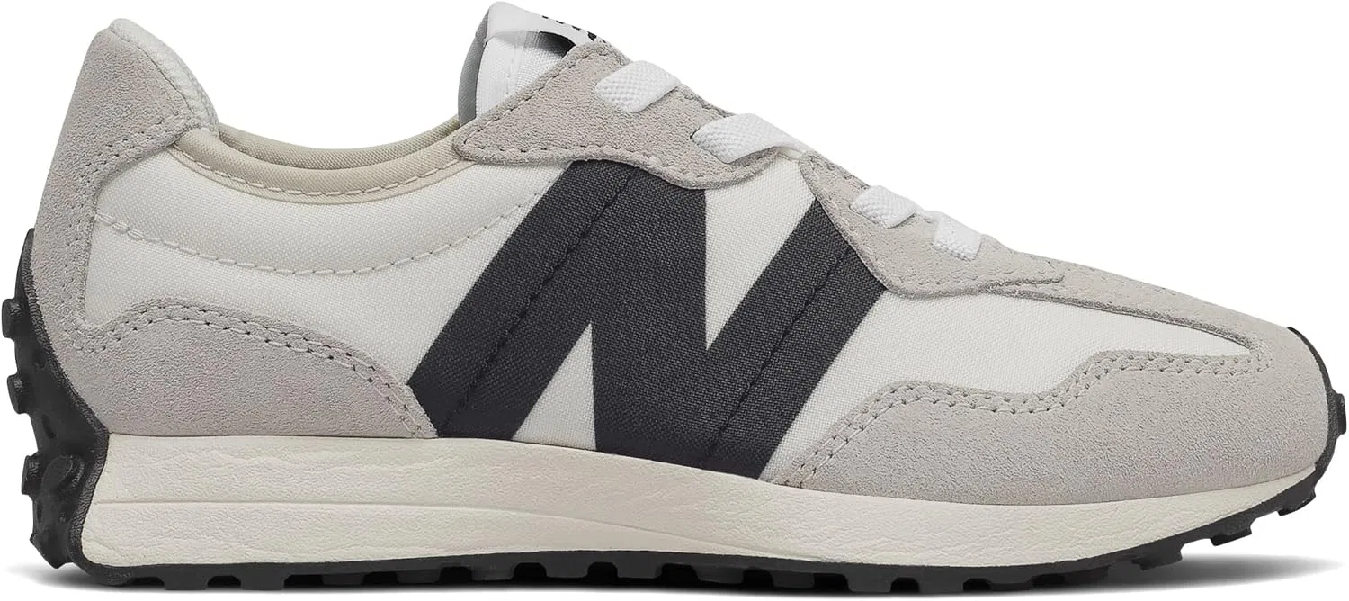 Детские кроссовки для девочек 327 New Balance, Silver Birch/Black — фото 2