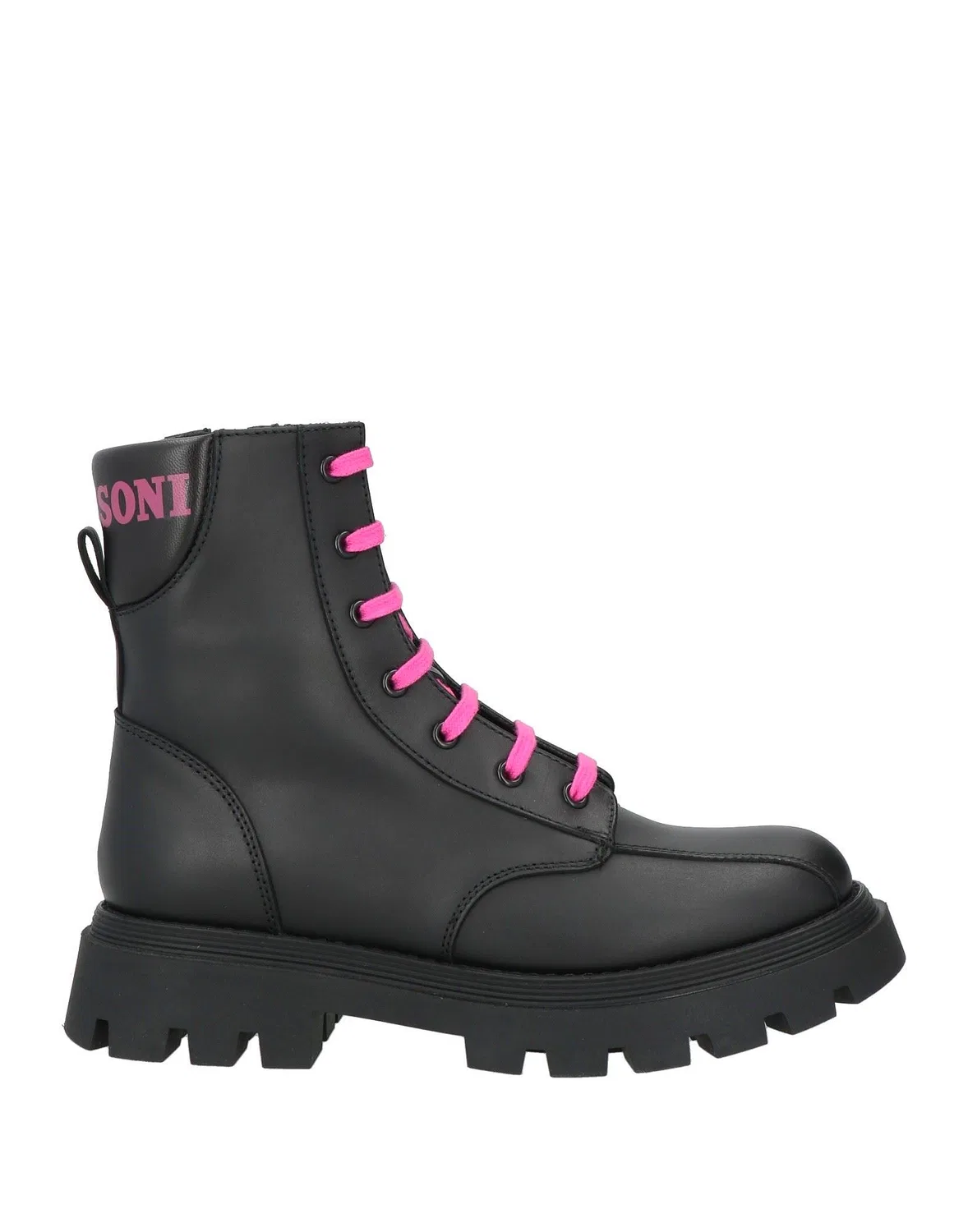 Ботинки на шнуровке и молнии Combat Boots Missoni, черный