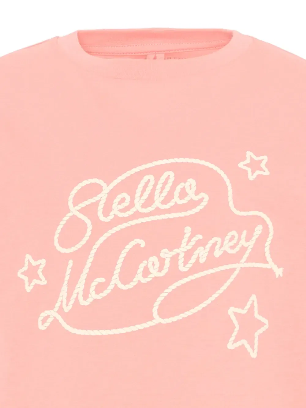 Футболка с логотипом Stella Mccartney Kids, розовый — фото 3