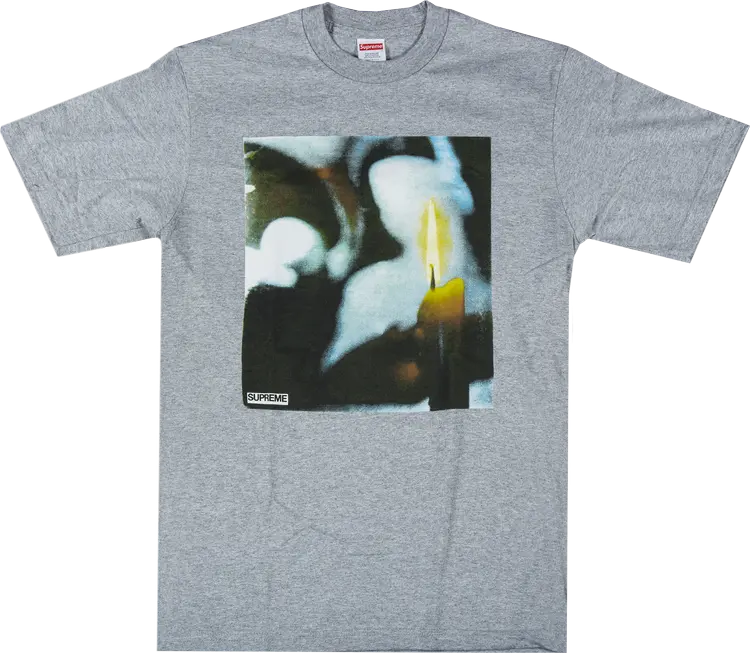 

Футболка Supreme Candle T-Shirt 'Grey', серый