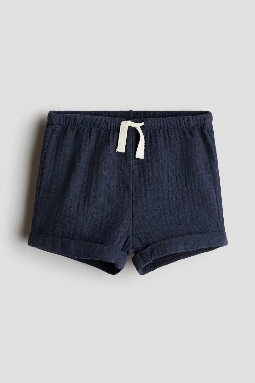 Хлопчатобумажные муслиновые шорты H&M, Marineblau