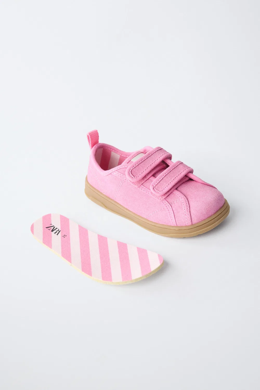 Текстильные кроссовки для ходьбы босиком ZARA, Pink — фото 4