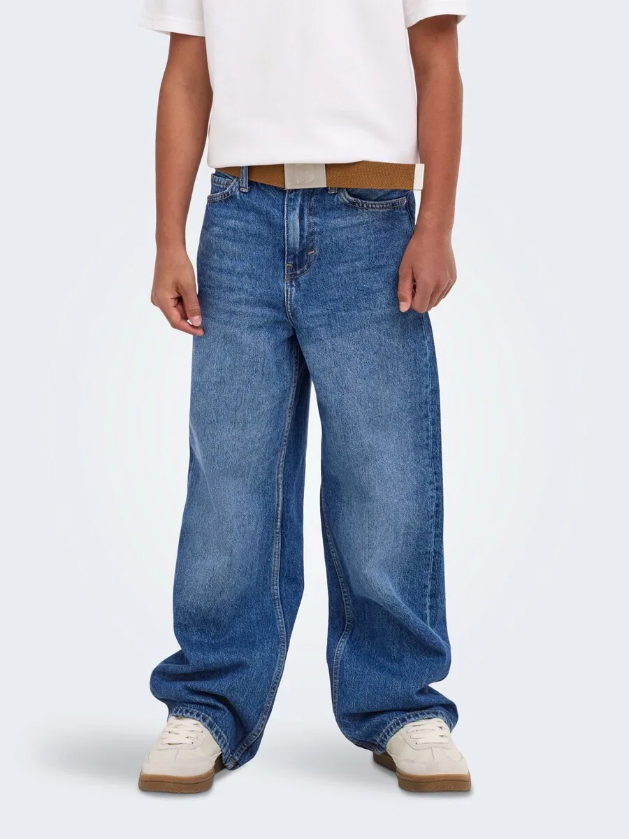 Джинсы Only & Sons Junior Wide leg Jeans 'OSJREMI' синего цвета — фото 2
