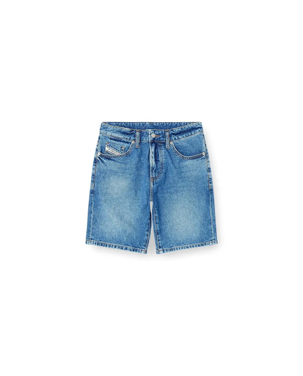 Мужские джинсовые шорты с slim fit Diesel, Azul Marino — фото 4