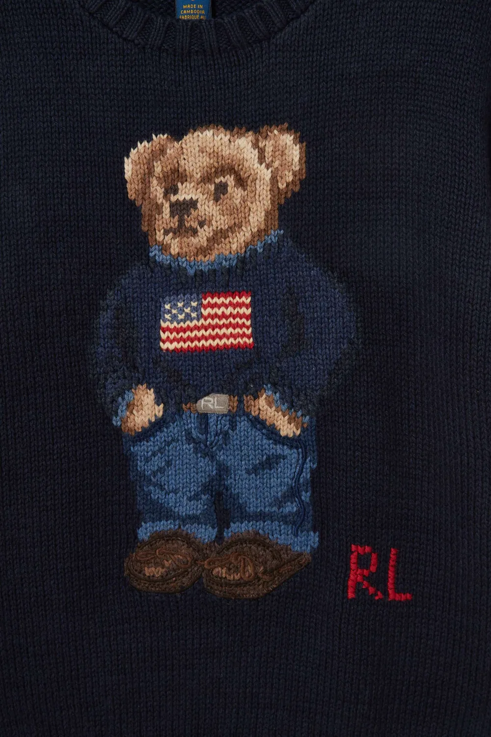 Свитер с вышивкой медведя Polo Ralph Lauren — фото 3