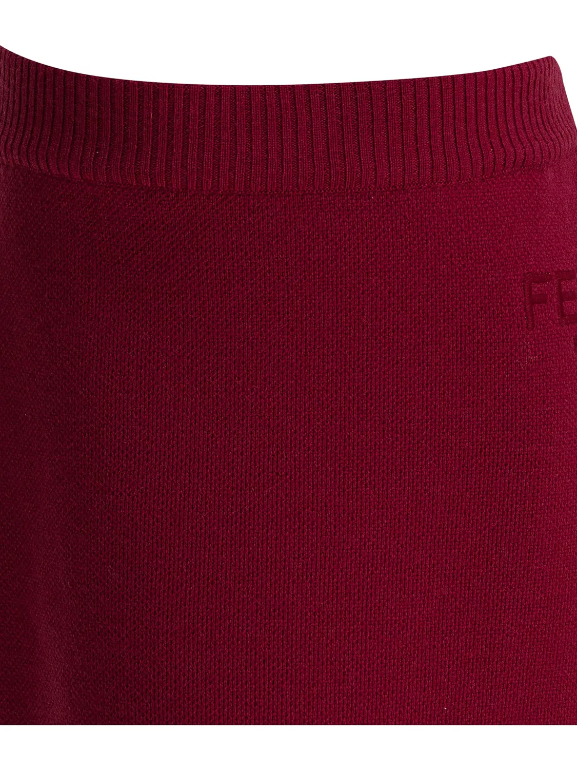 Юбка с полосатым поясом FENDI, красный — фото 2
