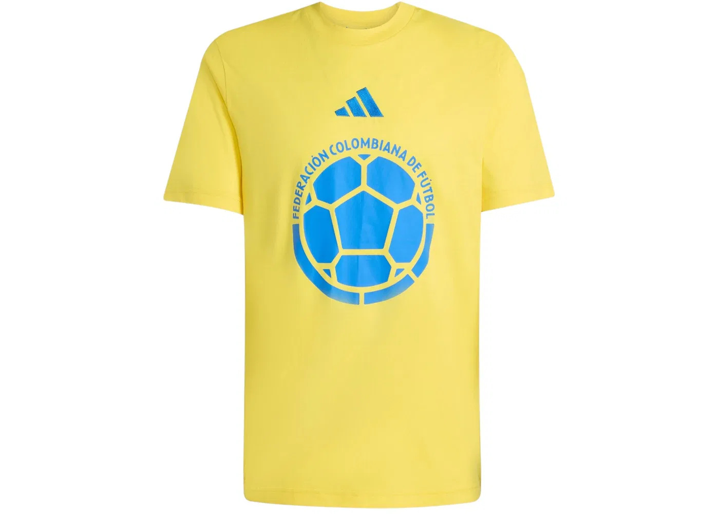 Мужская футболка с принтом Adidas Colombia DNA Graphic T-Shirt, Impact Yellow