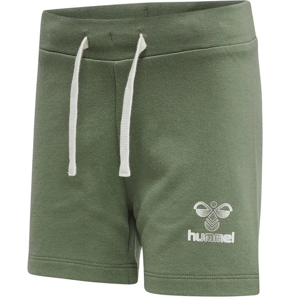 Детские шорты для девочек из футера hmlPROUD SHORTS GIRL Hummel, Green — фото 3