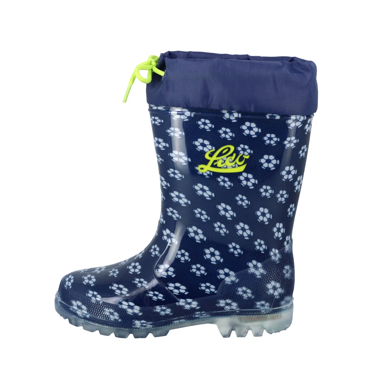 Детские резиновые сапоги со светодиодами Lico, Blue
