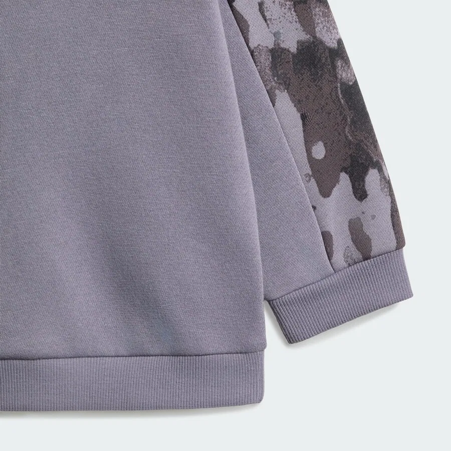 Спортивный костюм ADIDAS SPORTSWEAR «Seasonal Essentials» в сером, антрацитовом и бежевом цветах — фото 4