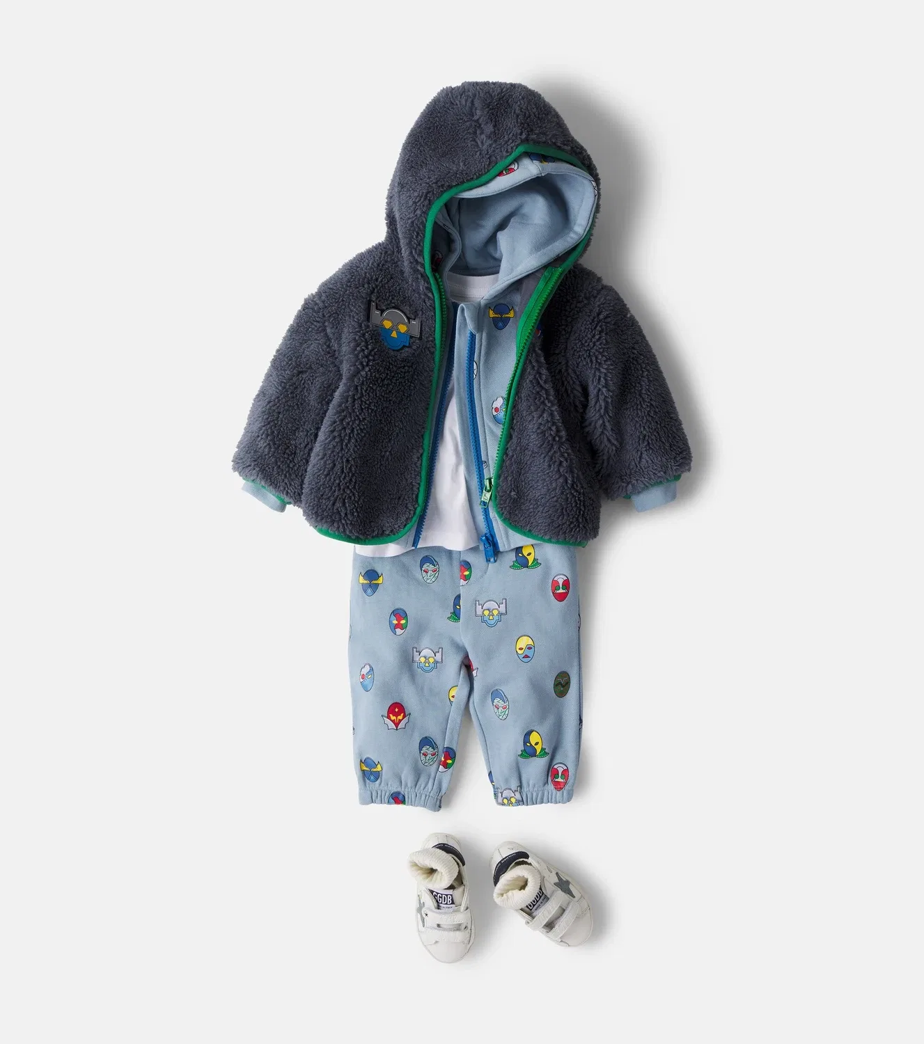 Легкая куртка с капюшоном Stella Mccartney Kids, серый — фото 2
