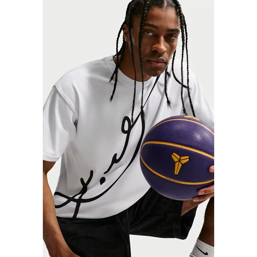 Баскетбольная футболка с принтом Kobe Dri-Fit Loose Fit Nike, Белый — фото 3