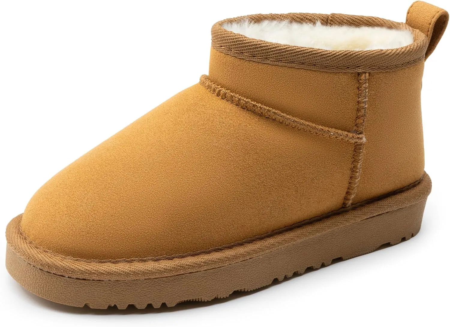 Детские зимние ботинки с мехом для девочек и мальчиков DREAM PAIRS, Camel