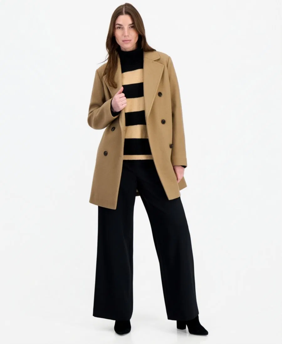 Пальто двубортное Calvin Klein, Camel
