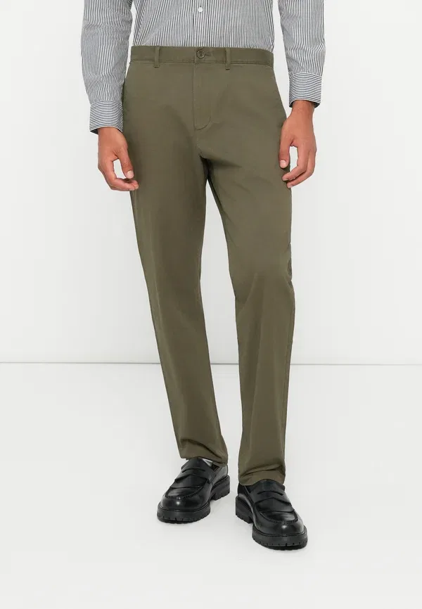 Брюки из хлопка с эластаном Tommy Hilfiger, зеленый