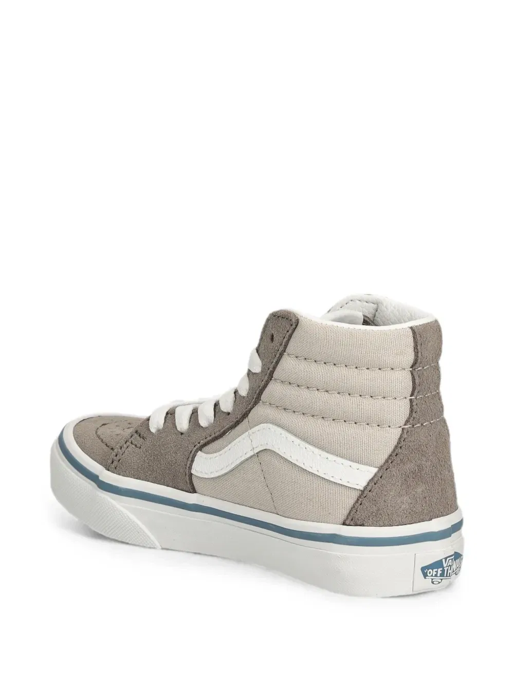Высокие кеды Sk8-Hi со вставками Vans Kids, серый — фото 3