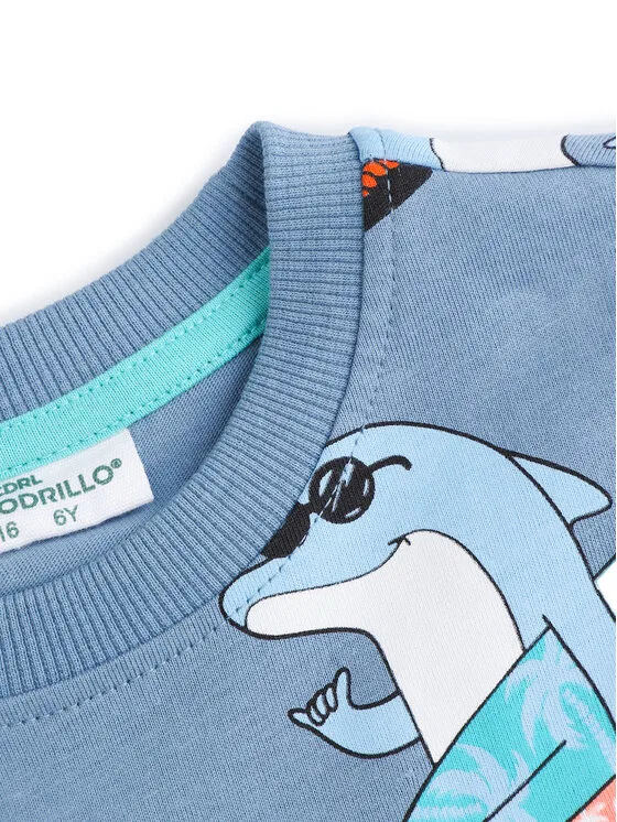 Футболка regular fit Coccodrillo, синий — фото 3