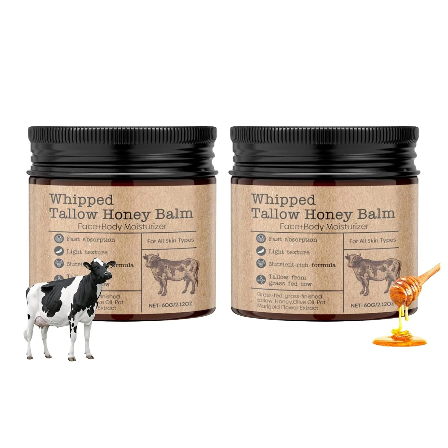 Крем для лица и тела Beef Tallow, Lergas, 60 г