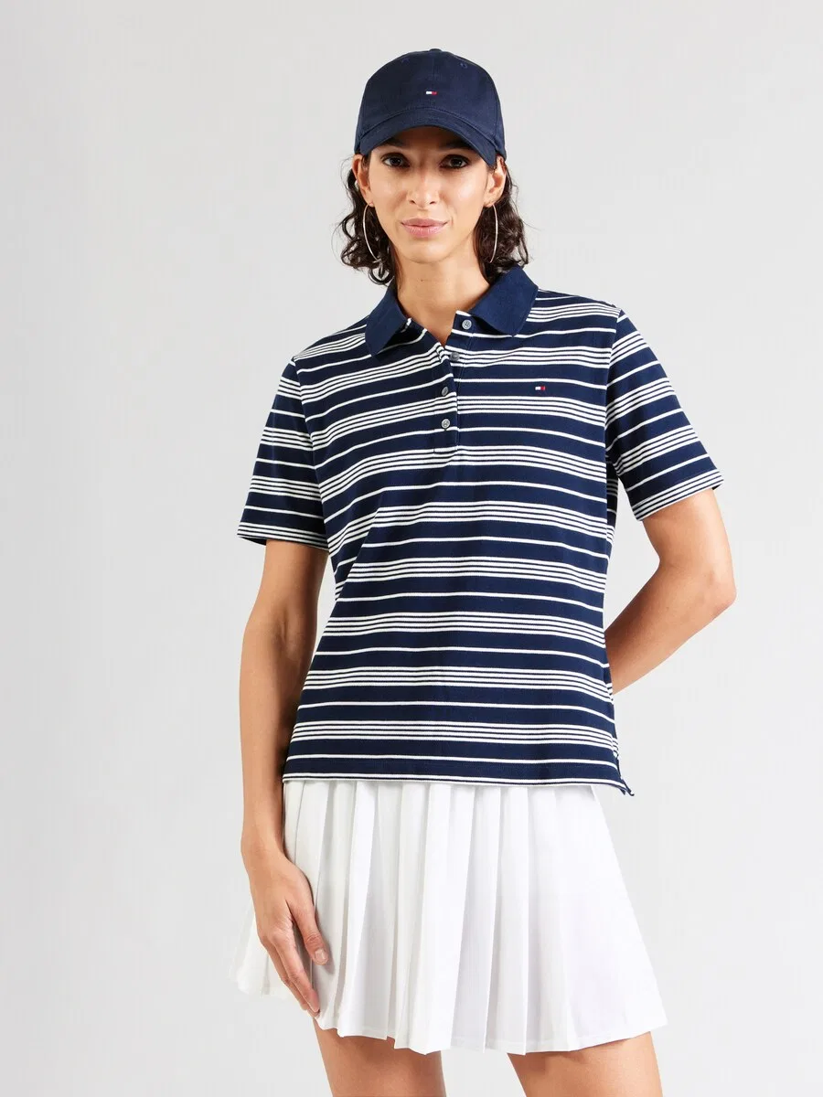 Топ TOMMY HILFIGER '1985' темно-синего цвета — фото 2
