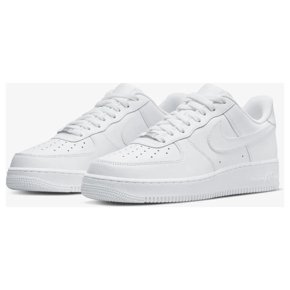 Детские кроссовки на шнуровке с легкой подошвой EVA Air Force 1'07 Nike — фото 3
