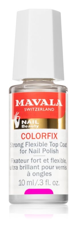 

Верхнее покрытие для превосходной защиты и интенсивного блеска Mavala Colorfix