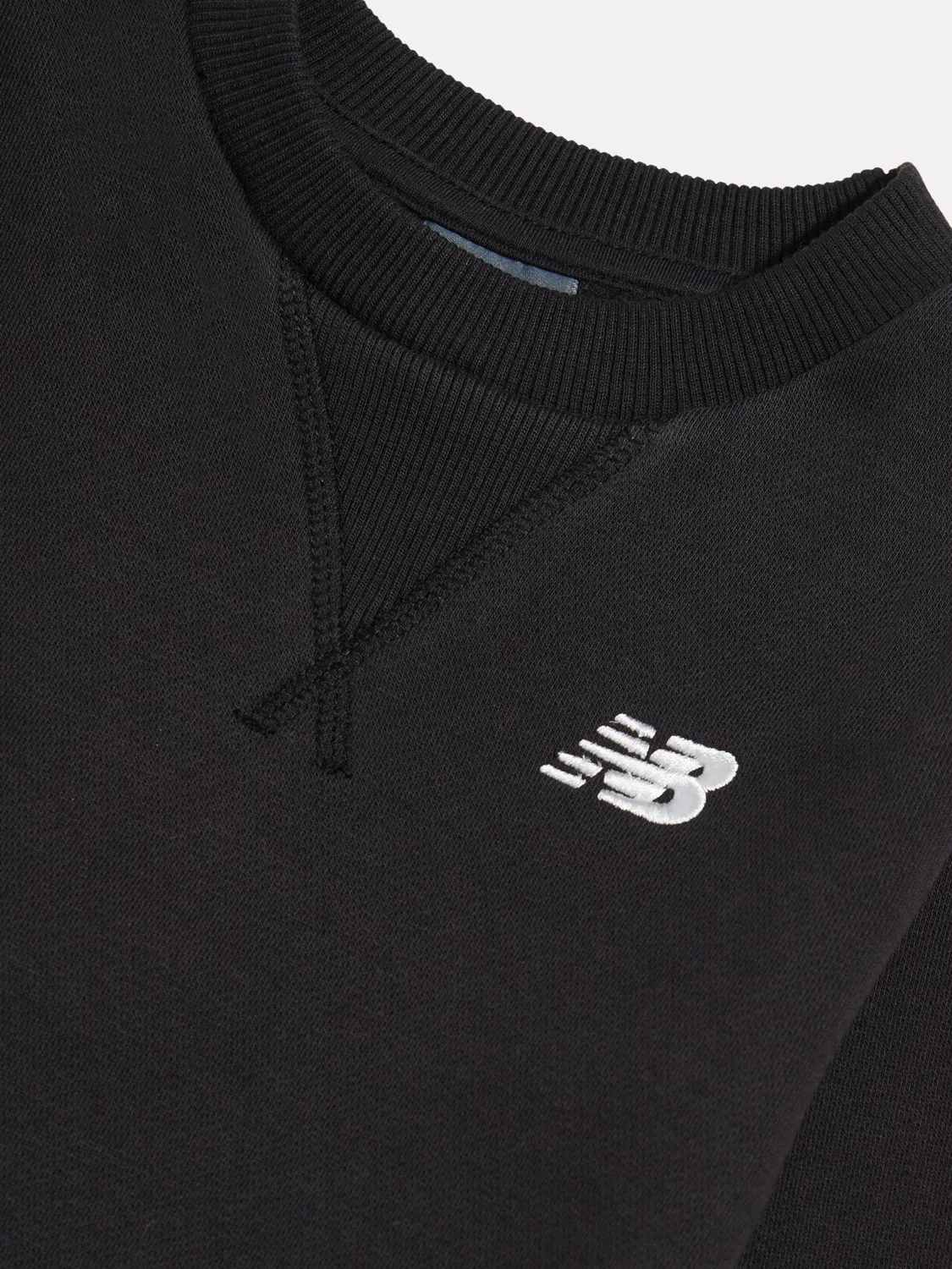 Свитшот с круглым вырезом, логотип, BB New Balance, черный — фото 3
