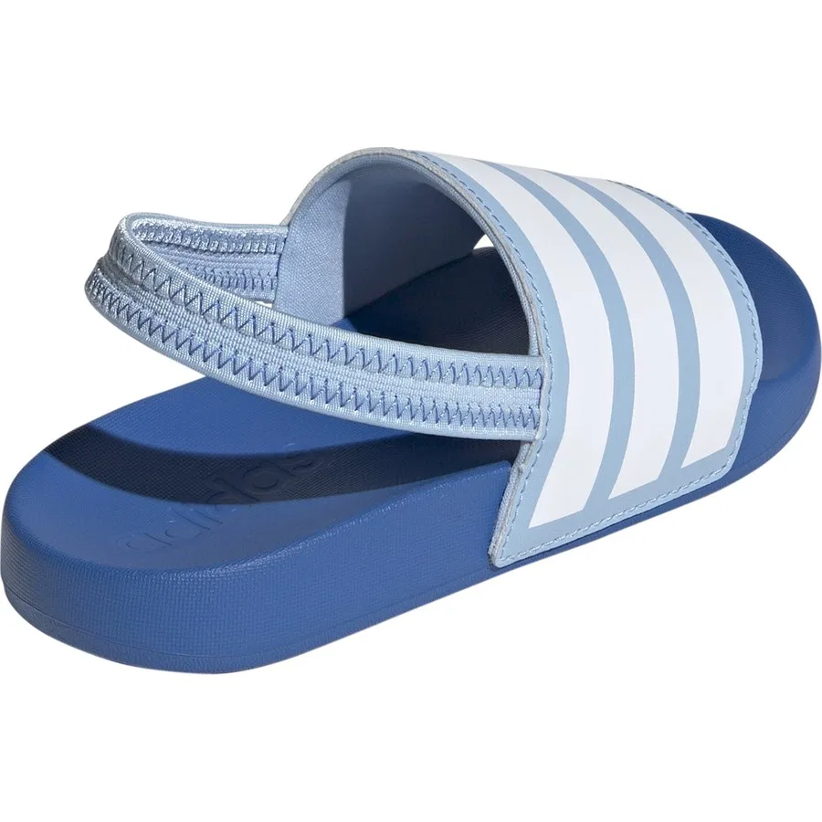 Детские сланцы с двумя ремешками Adidas ADILETTE Estrap C, Сине-белый — фото 4