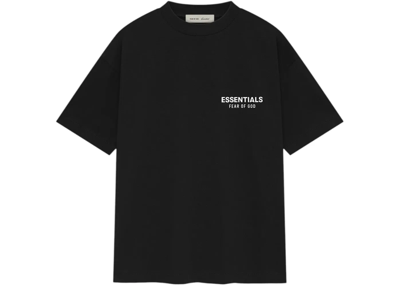 Мужская футболка с принтом Fear of God Essentials Classic Tee (SS26) Fear of God, Vintage Black