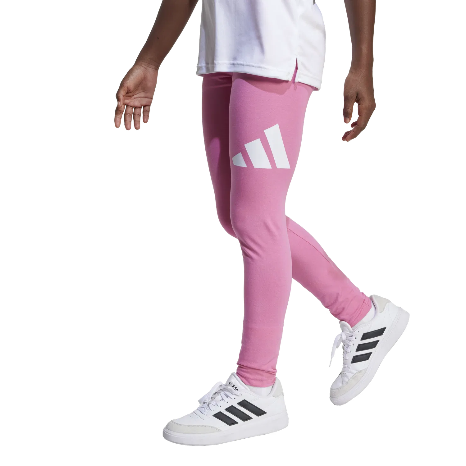 Детские спортивные леггинсы Adidas, розовый — фото 2
