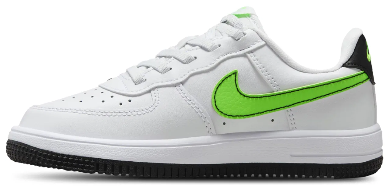 Кроссовки для мальчиков Air Force 1 Low EasyOn Nike, цвет White/Green Strike/Black — фото 2