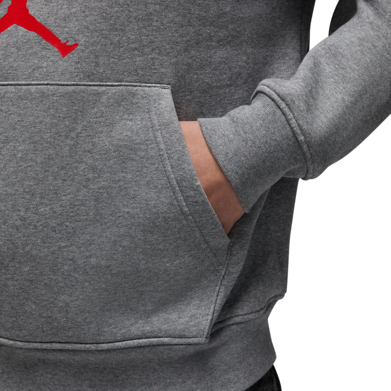 Мужская толстовка с капюшоном New York City HBR Fleece Jordan, серый — фото 3