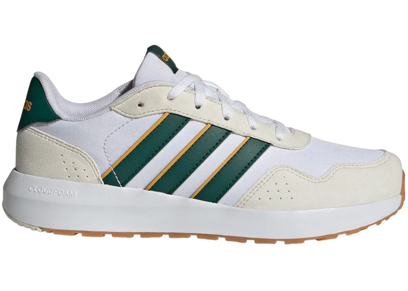 Детские кроссовки Lifestyle Adidas Run 60s, Cloud White/Collegiate Green/Collegiate Gold