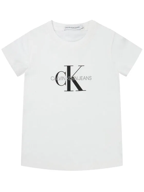 Футболка regular fit Monogram Logo Calvin Klein Jeans, белый