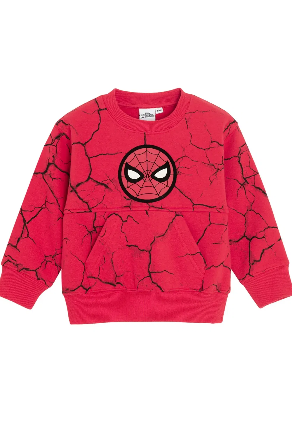 Детский свитшот с принтом Spider-Man Cool Club, Red