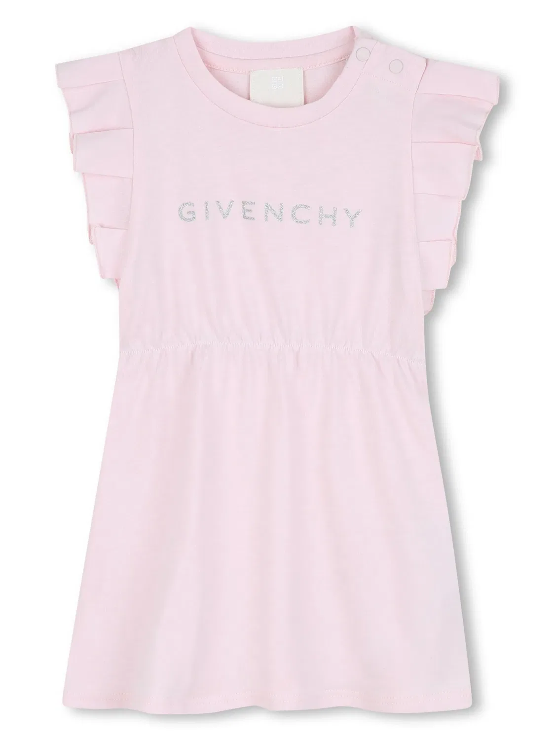 Платье с принтом логотипа Givenchy, розовый