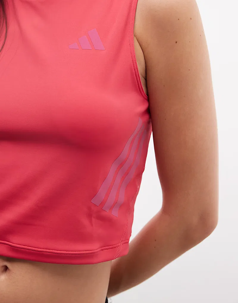 Укороченный топ Adidas Running adi365, розовый — фото 2
