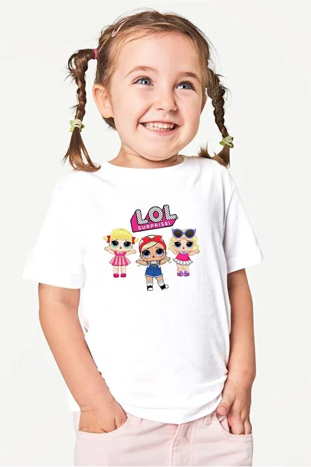 Детская футболка с принтом Lol Doll Venüsdijital, White