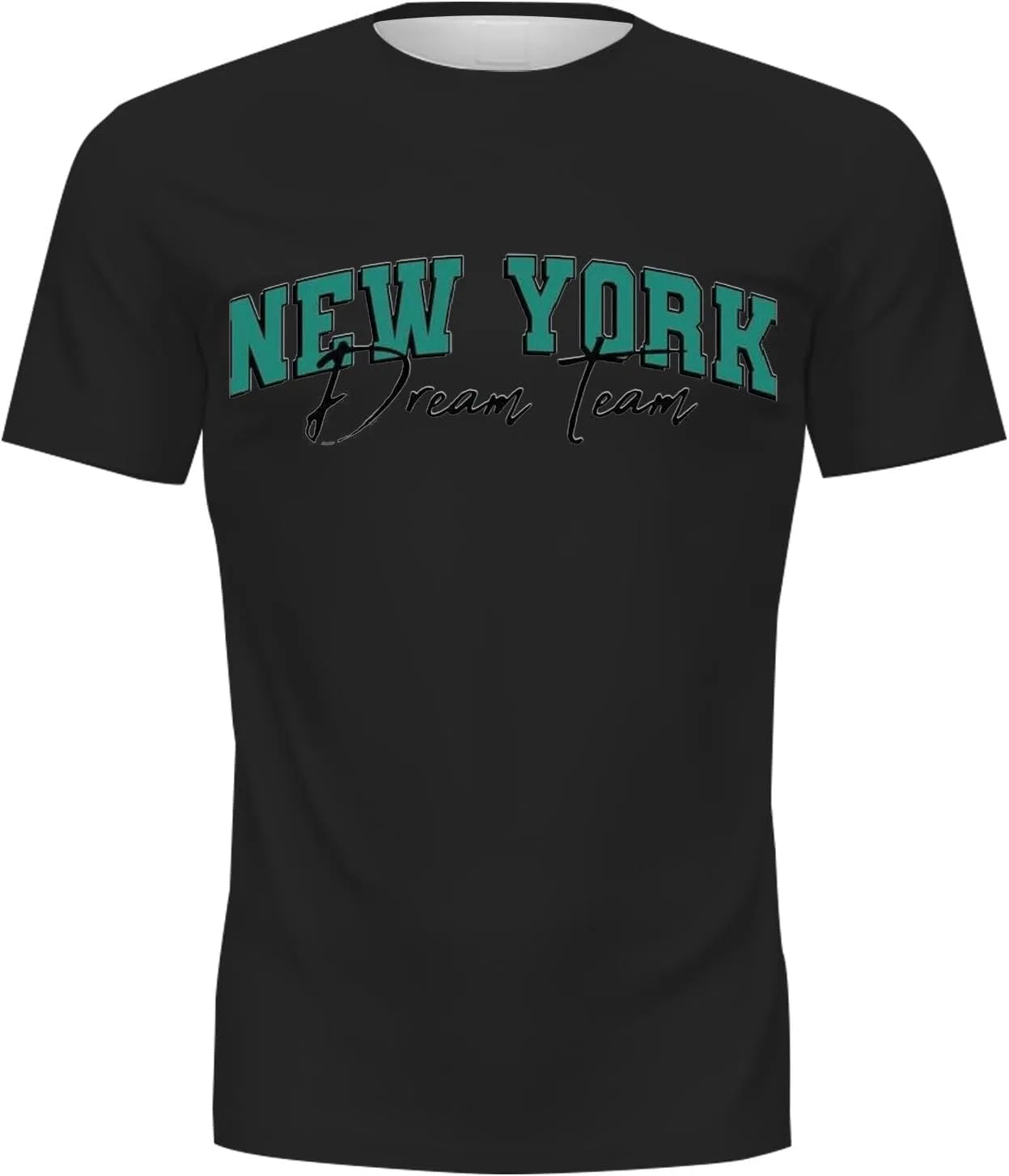 Мужская футболка с графическим принтом Regular Fit, Black