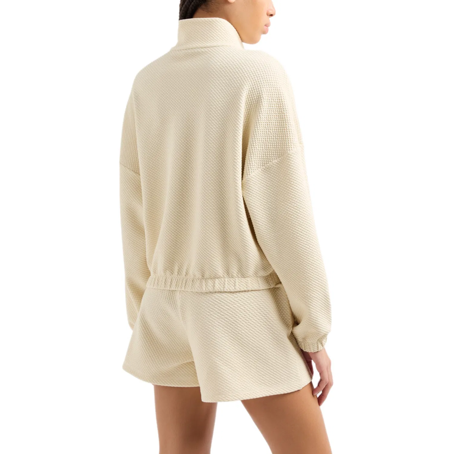 Женская толстовка с длинным рукавом EA7 Emporio Armani, Light Yellow — фото 4