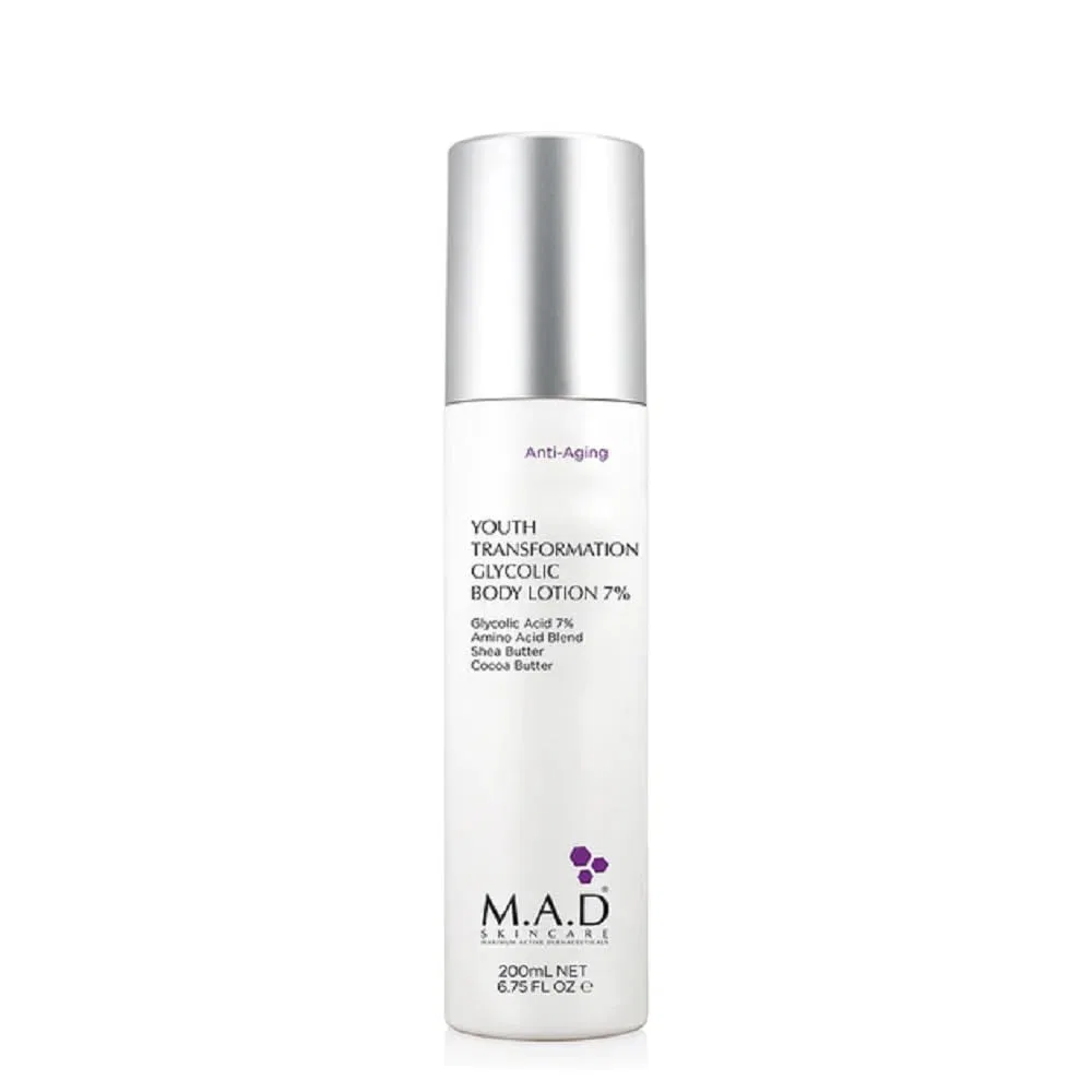 Лосьон для тела M.A.D Skincare Youth Transformation Glycolic 7%, 200 мл